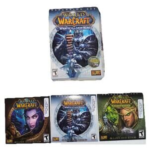 World of Warcraft Game With 2 Expansions Sets Lich King And Burning Crusades